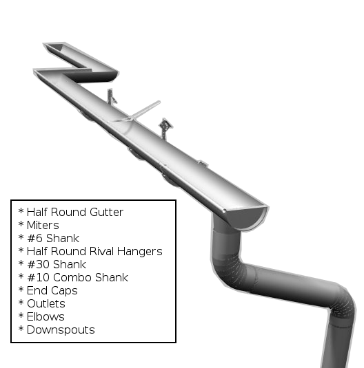 Anodized Aluminum Anodized Aluminum Gutters